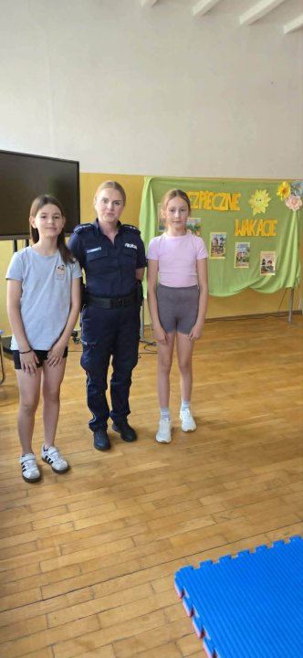 Spotkanie z policjantem – Bezpieczne wakacje