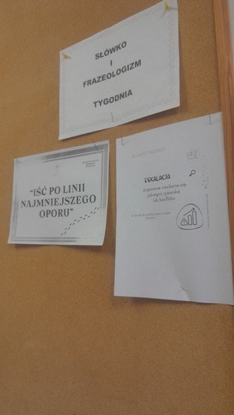 Sprawozdanie z realizacji innowacji pedagogicznej „Słówko tygodnia i frazeologizm tygodni